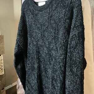 🖤 Weatherproof Vintage Chenille Sweater – XL / EG – Black